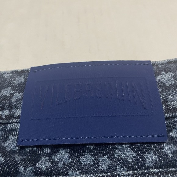 VILEBREQUIN Button Fly Trousers Italy Mens Size 36 X 36 Slim Straight AOP Navy - Picture 10 of 10